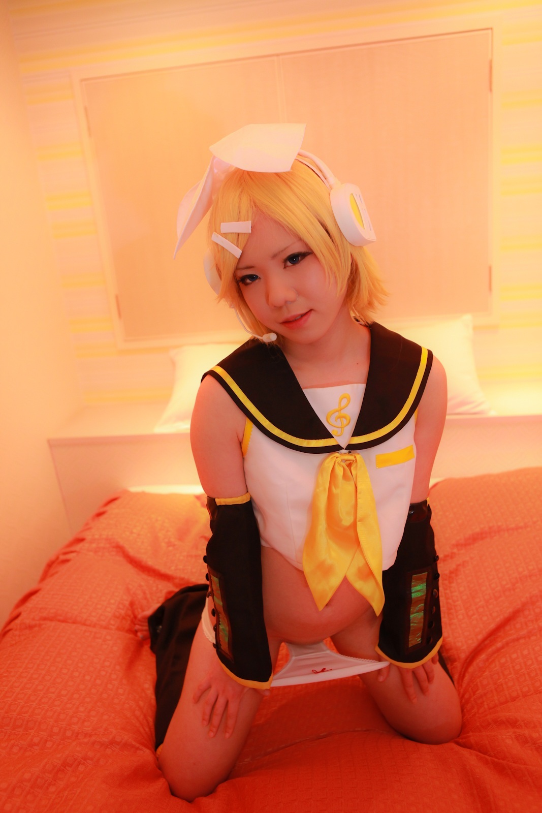 [Cosplay]Vocaloid-热Kagamine Rin裸体